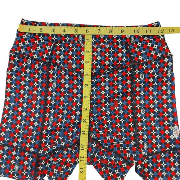 Free People Movement Shorts Womens Small Black Combo Odessa Print High Waist Gym - Picture 9 of 10